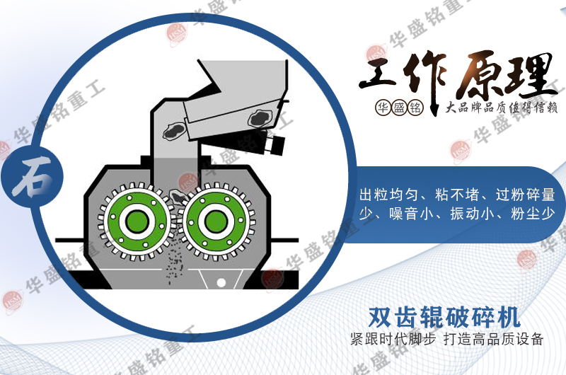 雙齒輥(gun)破(po)碎機(ji)工作(zuo)原(yuan)理(li)